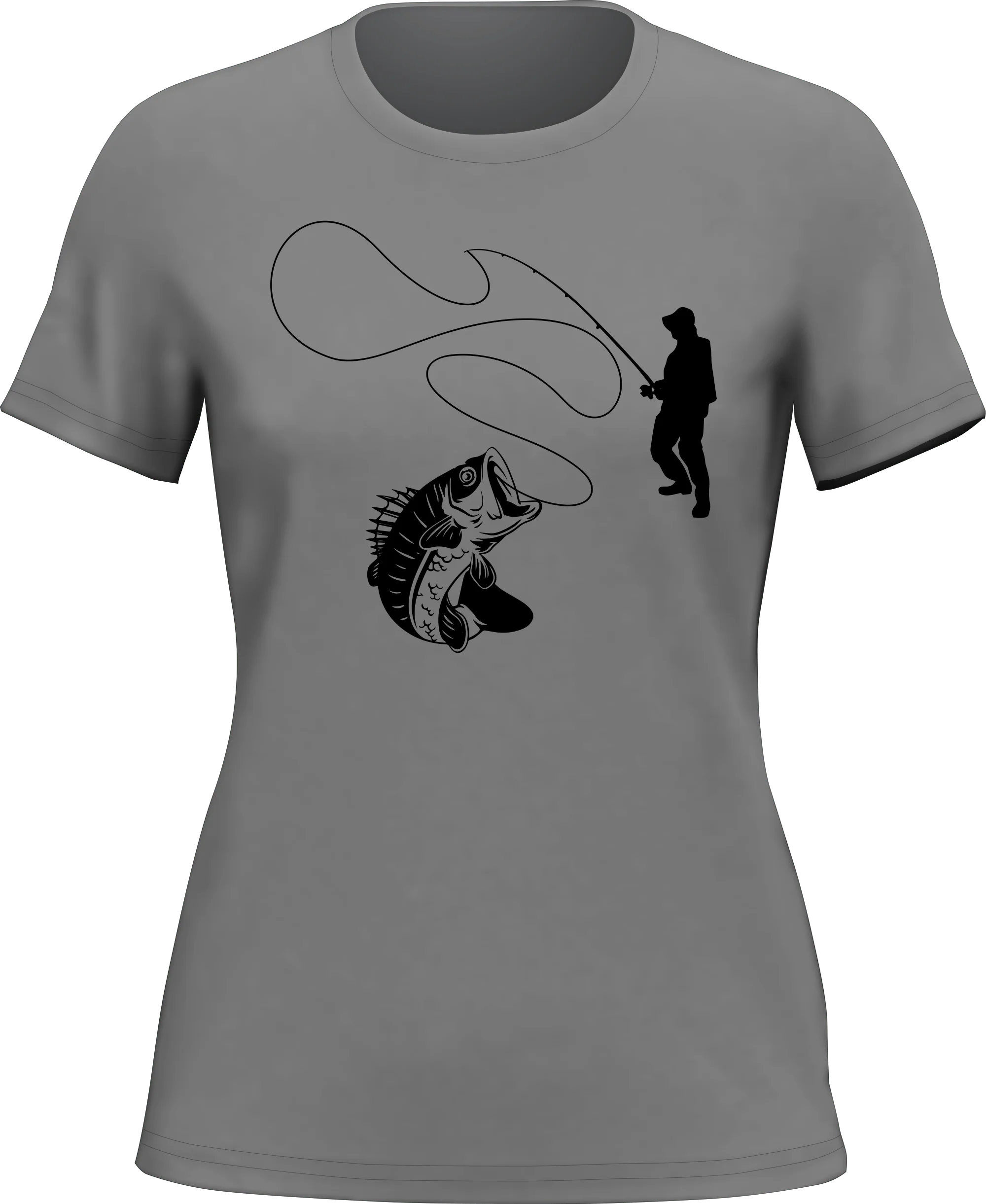 Outdoorzees Fishing Lines T-Shirt for Women - Image 4