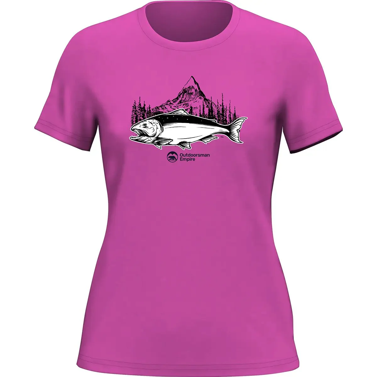 Outdoorzees Fishing Mountain T-Shirt for Women - Image 3