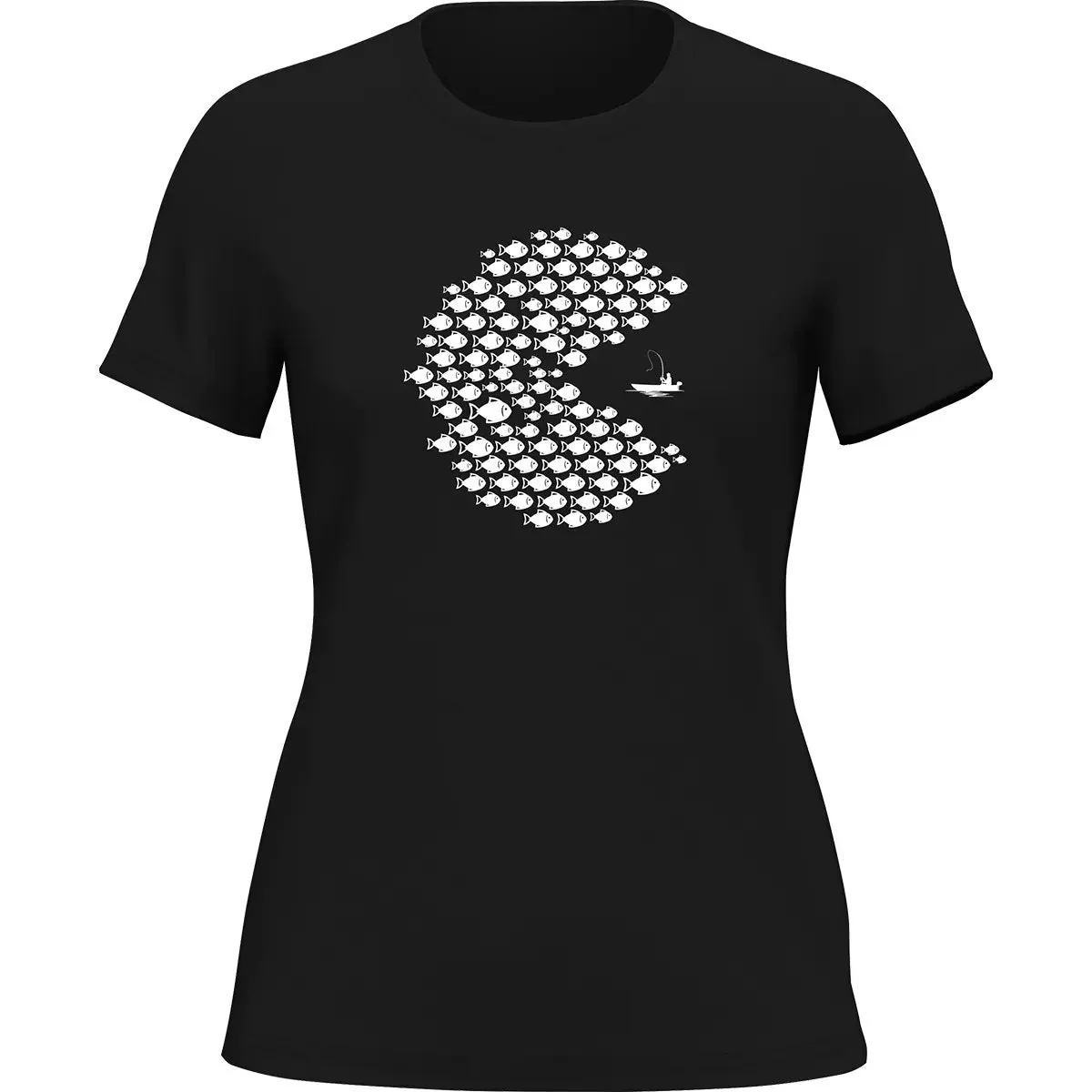 Outdoorzees Fishing Pacman Style T-Shirt for Women - Image 2