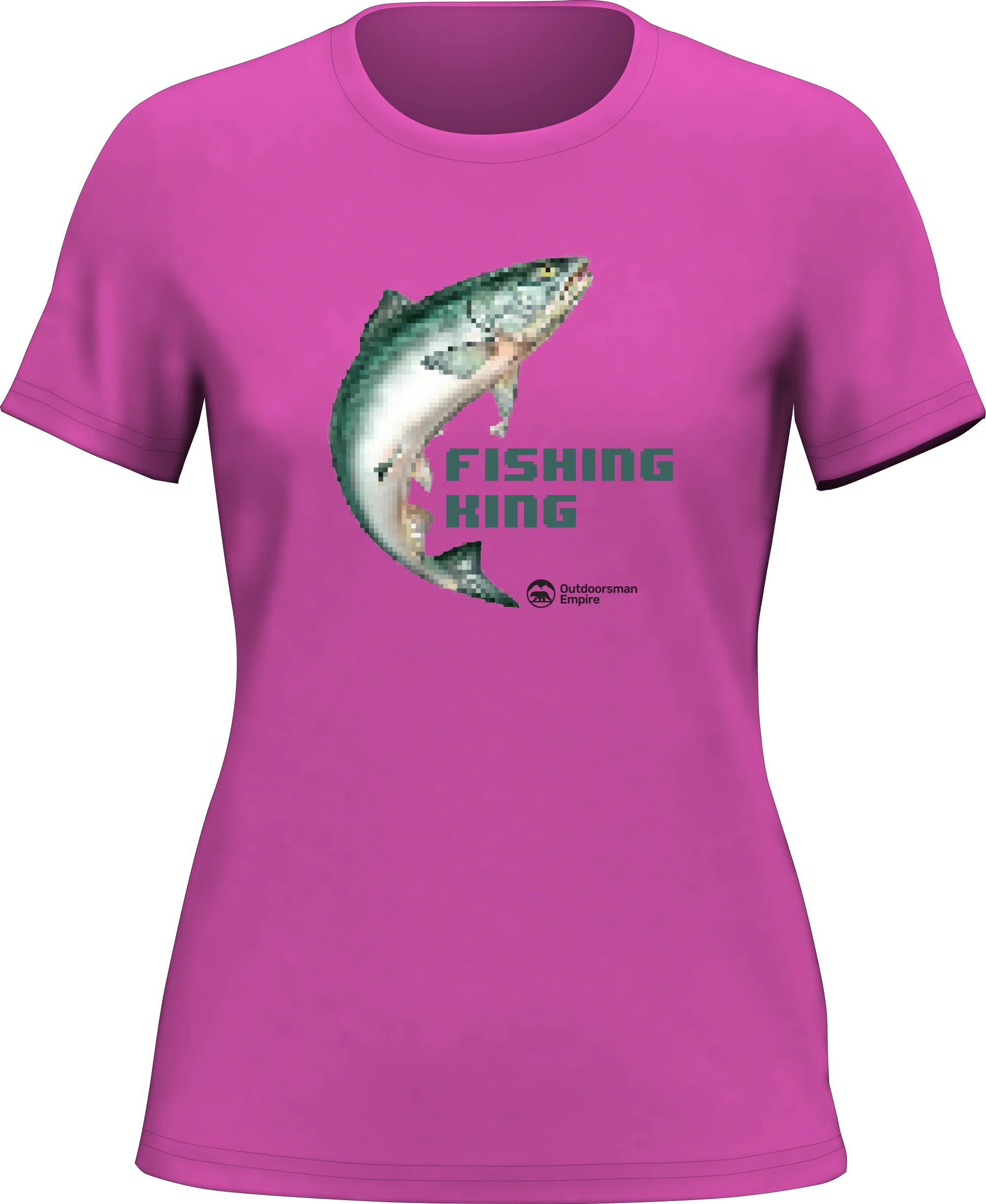 Outdoorzees Fishing Pixelated T-Shirt for Women - Image 3