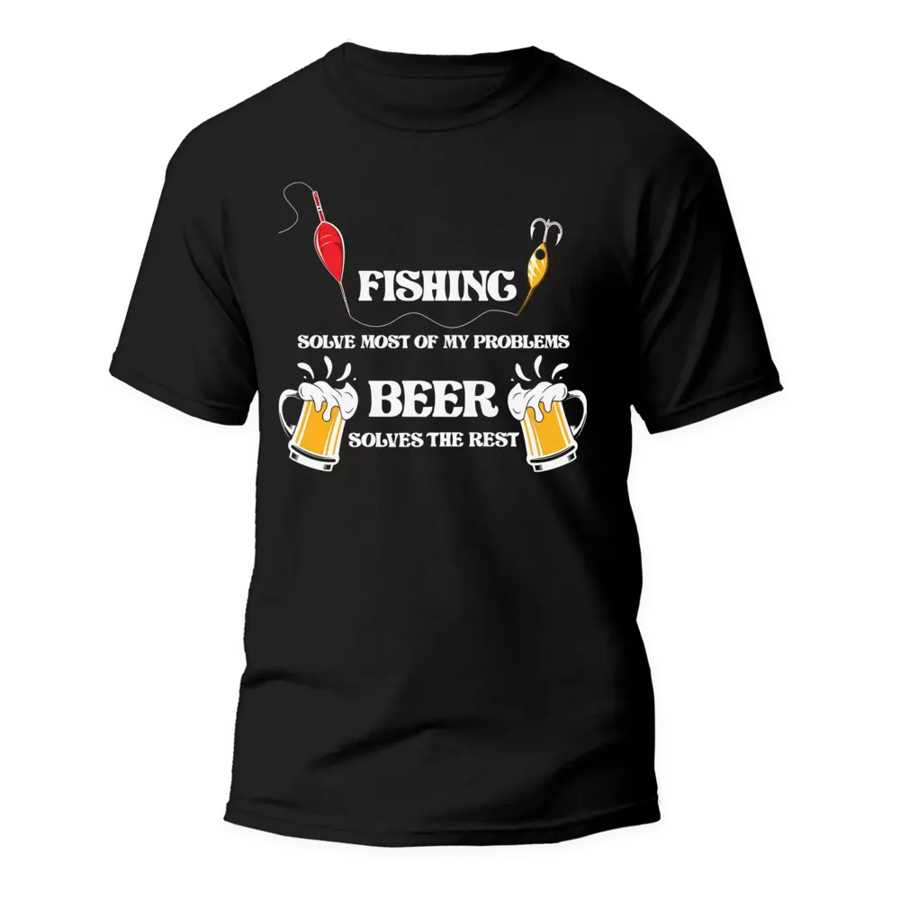 Outdoorzees Fishing Solves All My Problem Man T-Shirt