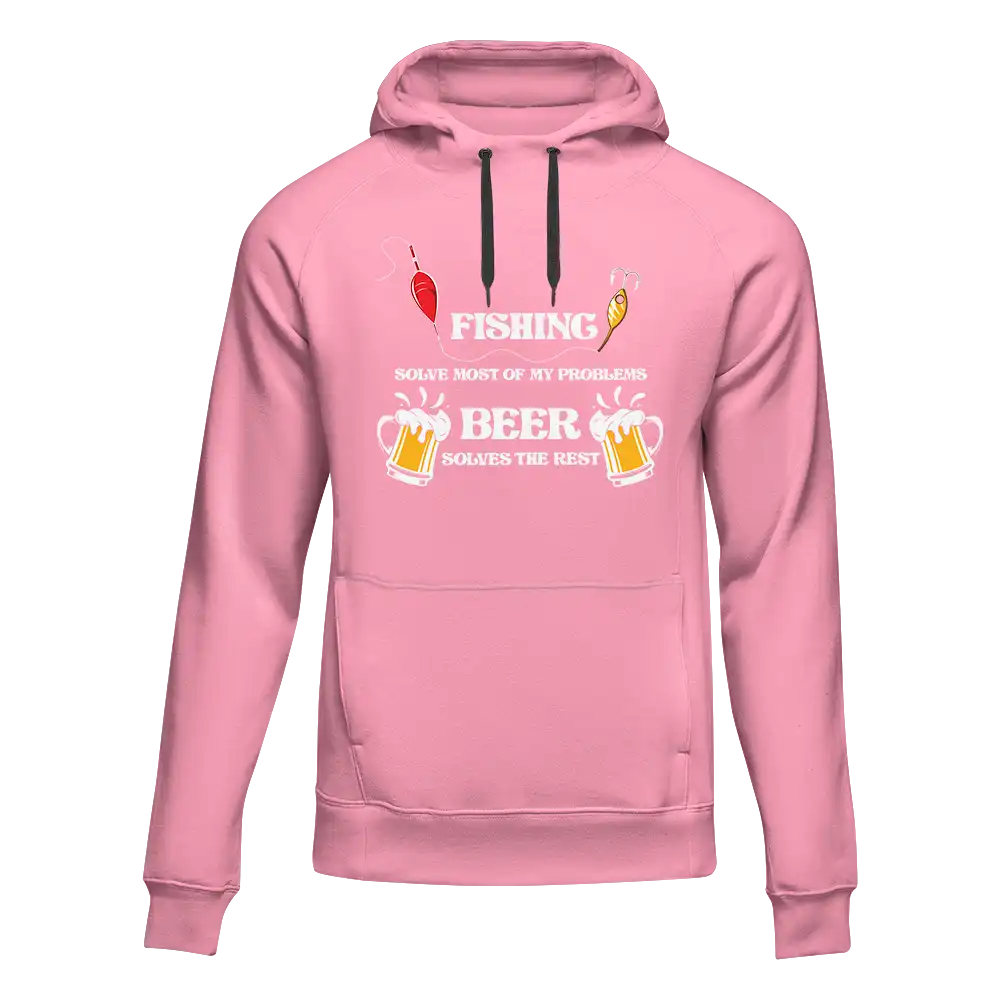 Outdoorzees Fishing Solves All My Problem Unisex Hoodie - Image 3