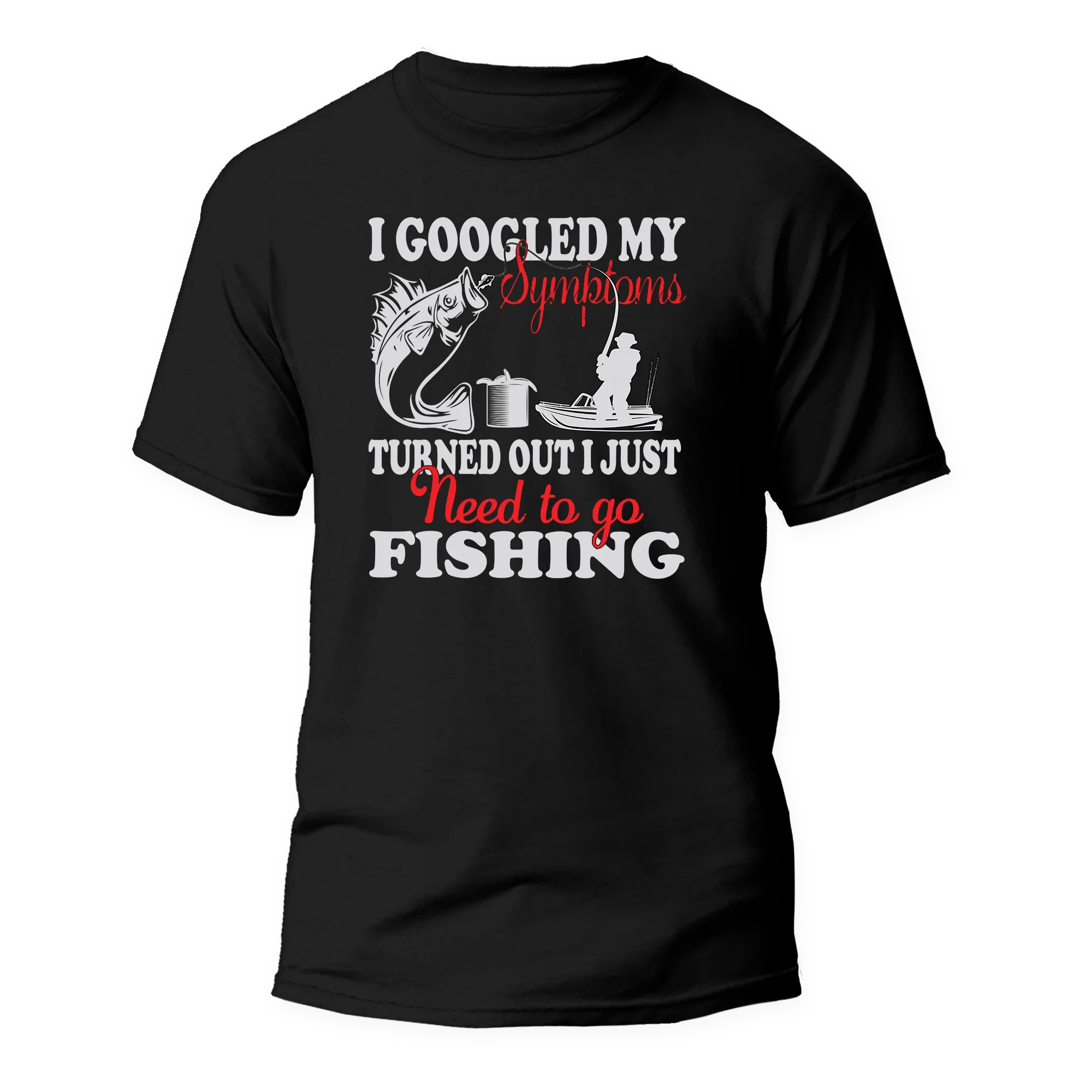 Outdoorzees Fishing Symptoms Man T-Shirt