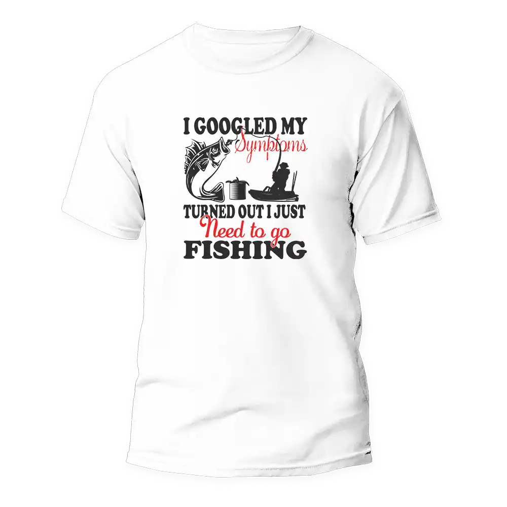 Outdoorzees Fishing Symptoms Man T-Shirt - Image 3