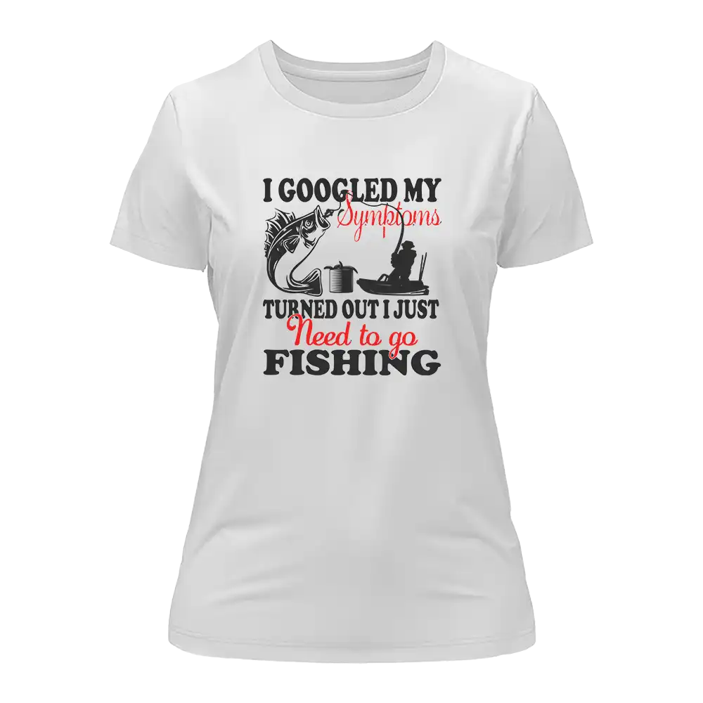 Outdoorzees Fishing Symptoms T-Shirt for Women - Image 3