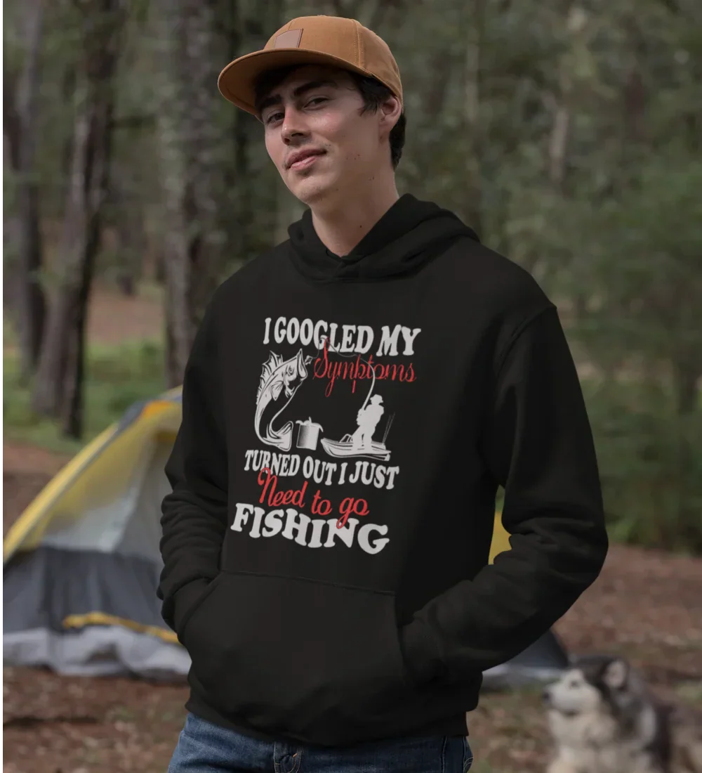 Outdoorzees Fishing Symptoms Unisex Hoodie - Image 4