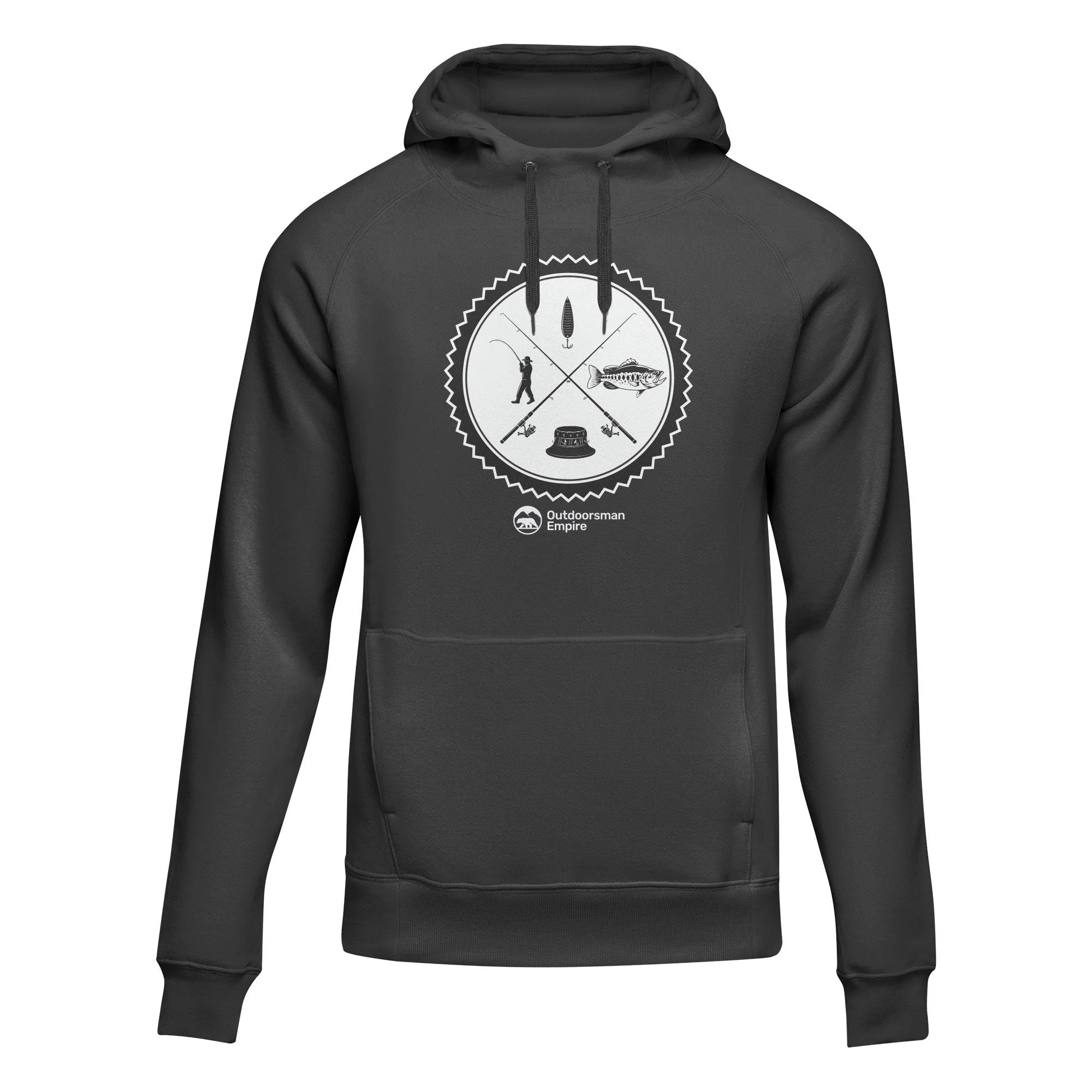 Outdoorzees Fishing Vintage v2' Adult Fleece Hoodie