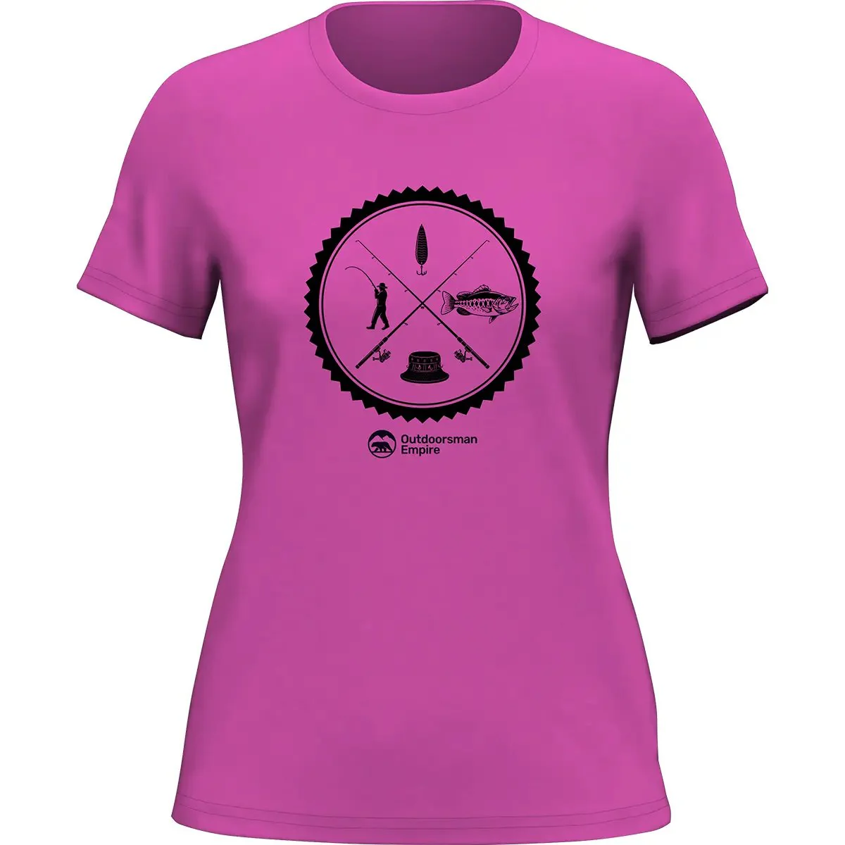 Outdoorzees Fishing Vintage v2 T-Shirt for Women - Image 3