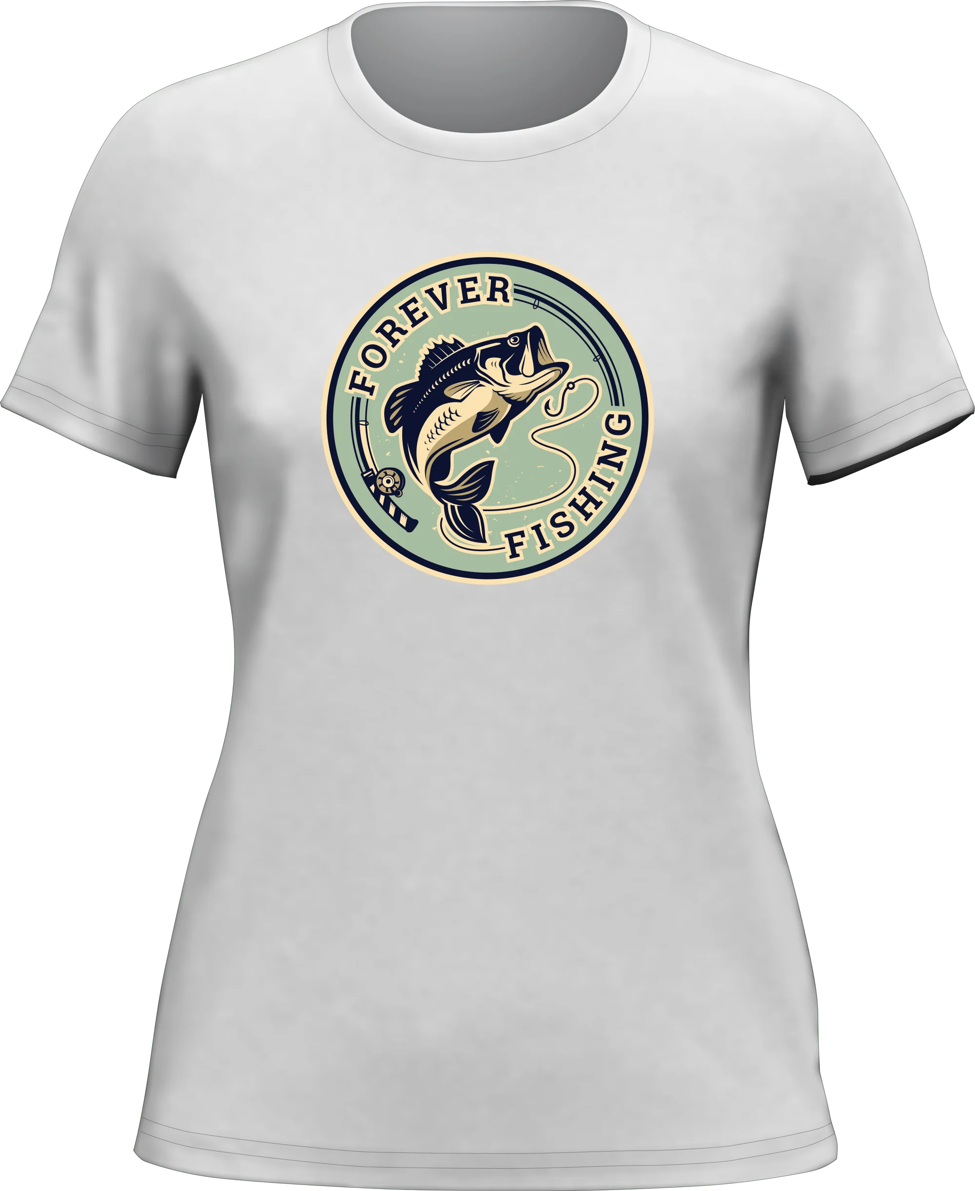 Outdoorzees Forever Fishing T-Shirt for Women - Image 2
