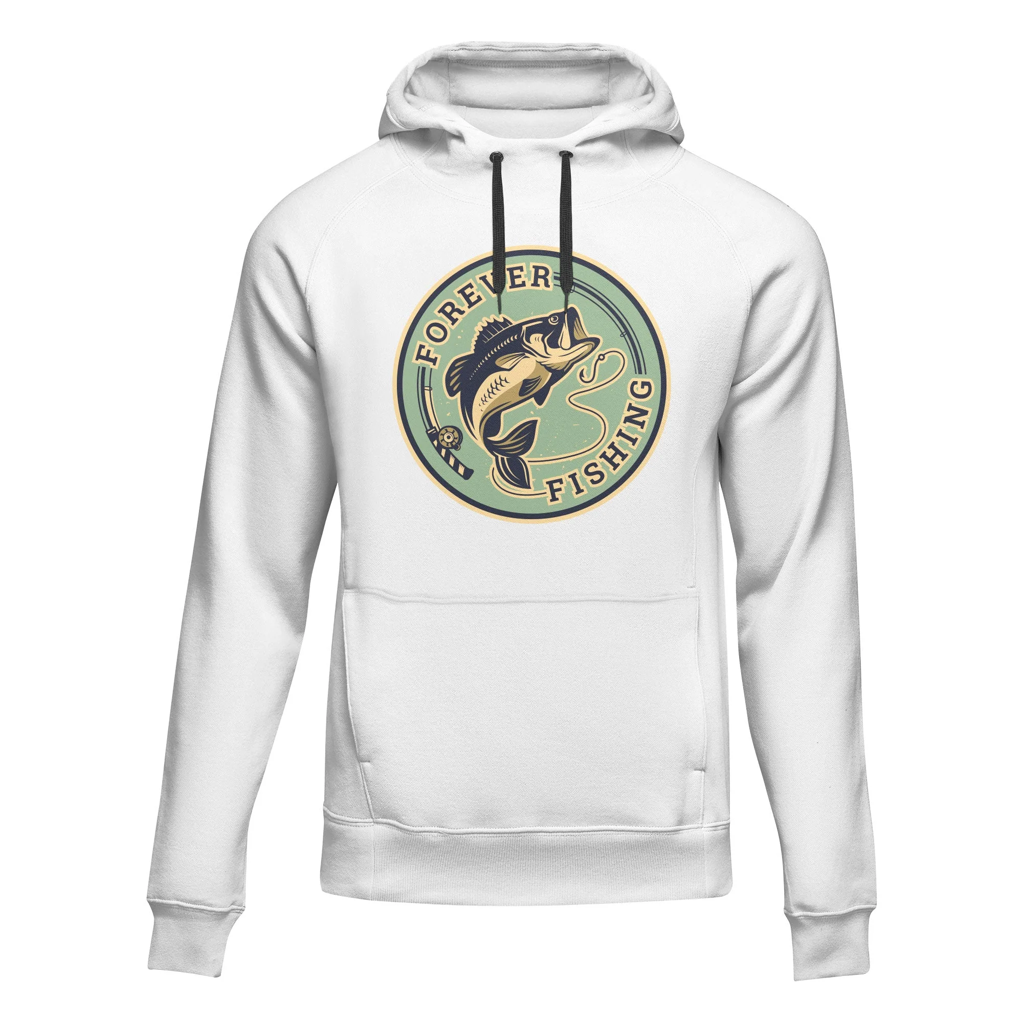 Outdoorzees Forever Fishing Unisex Hoodie - Image 3