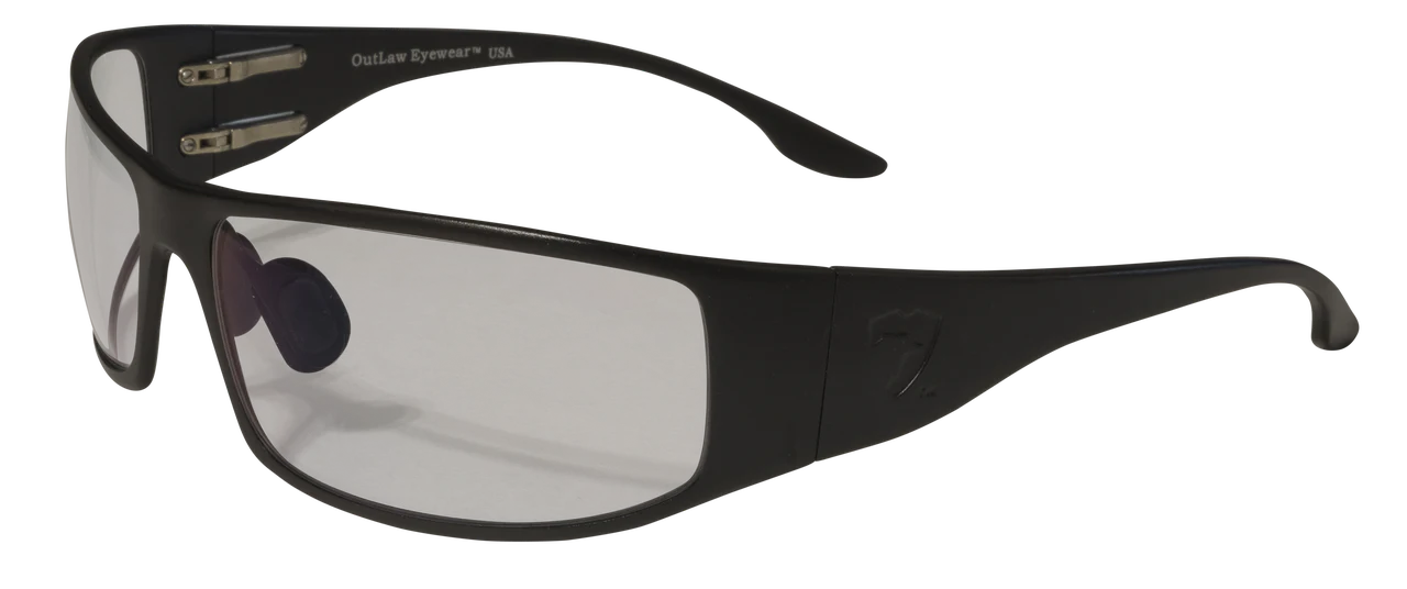 Outlaw Eyewear - Fugitive TAC Op Aluminum Sunglass Black Frame Transition Day-Night Pathfinder X Lens, with Multicam hat and Retaining cord - Image 5
