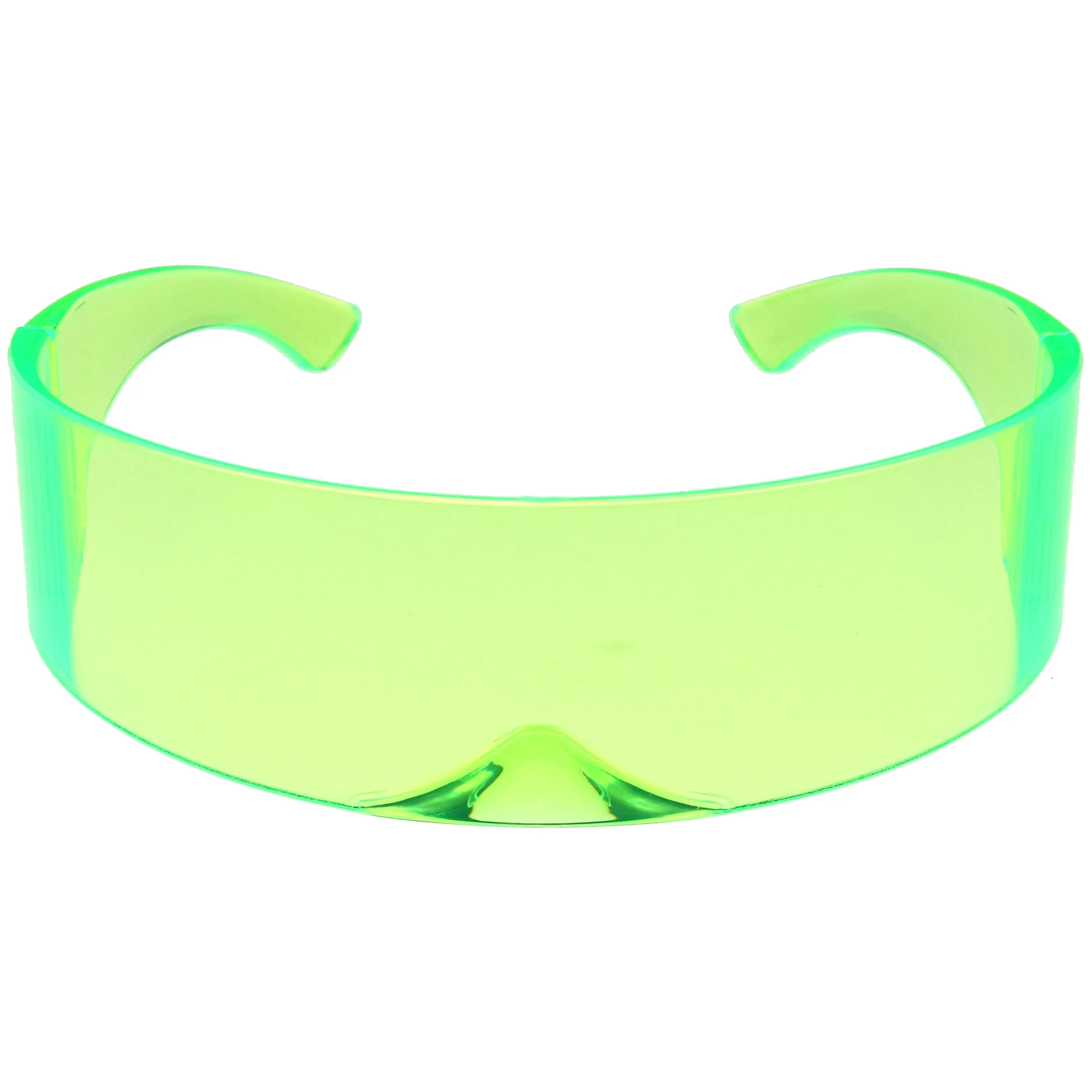 zeroUV Futuristic Retro Color Tinted Wrap Around Shield Sunglasses D175 - Image 3