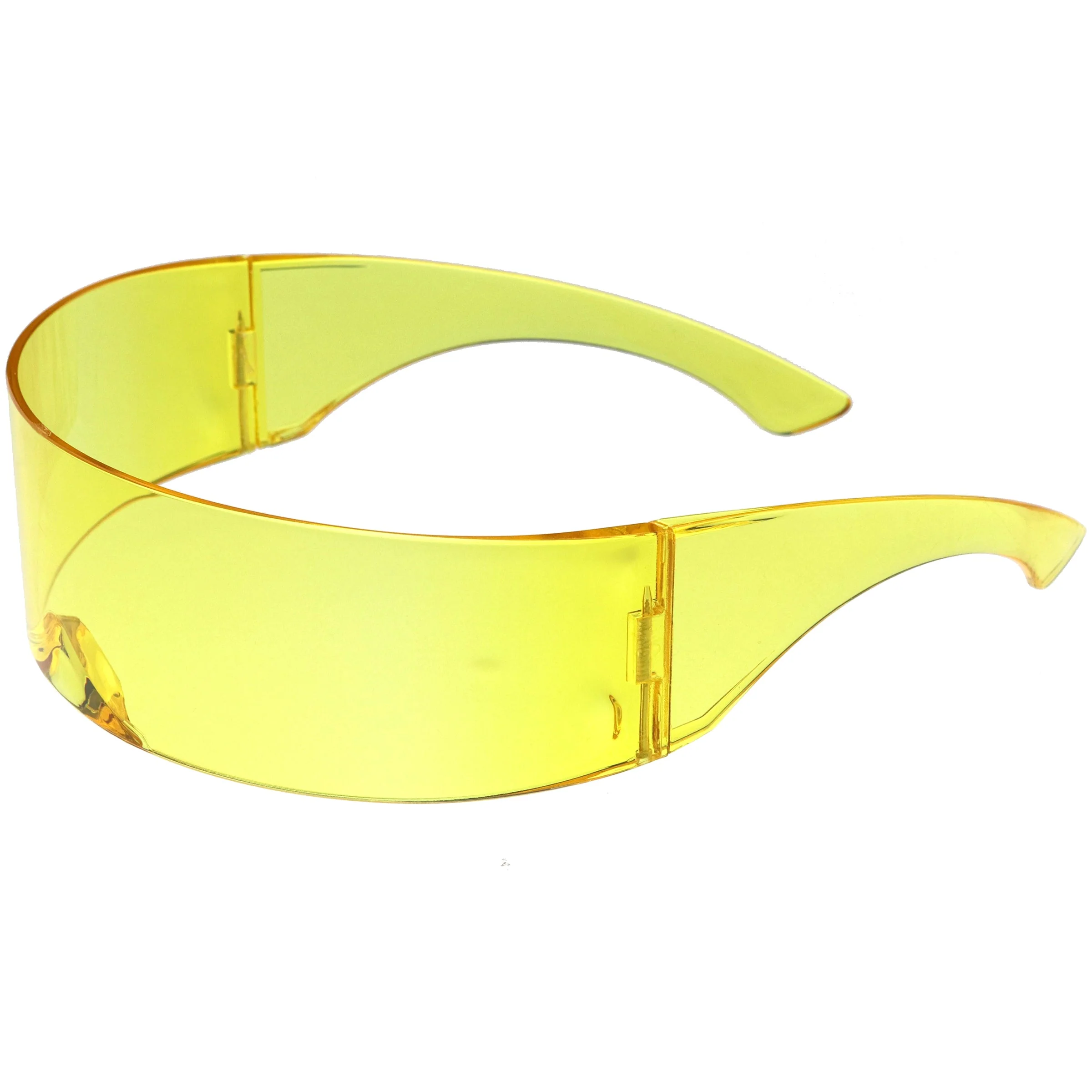zeroUV Futuristic Retro Color Tinted Wrap Around Shield Sunglasses D175 - Image 7
