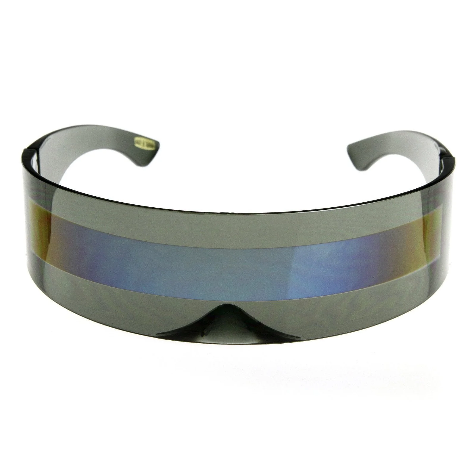 zeroUV Futuristic Retro Mirror Wrap Around Shield Sunglasses 8762 - Image 13
