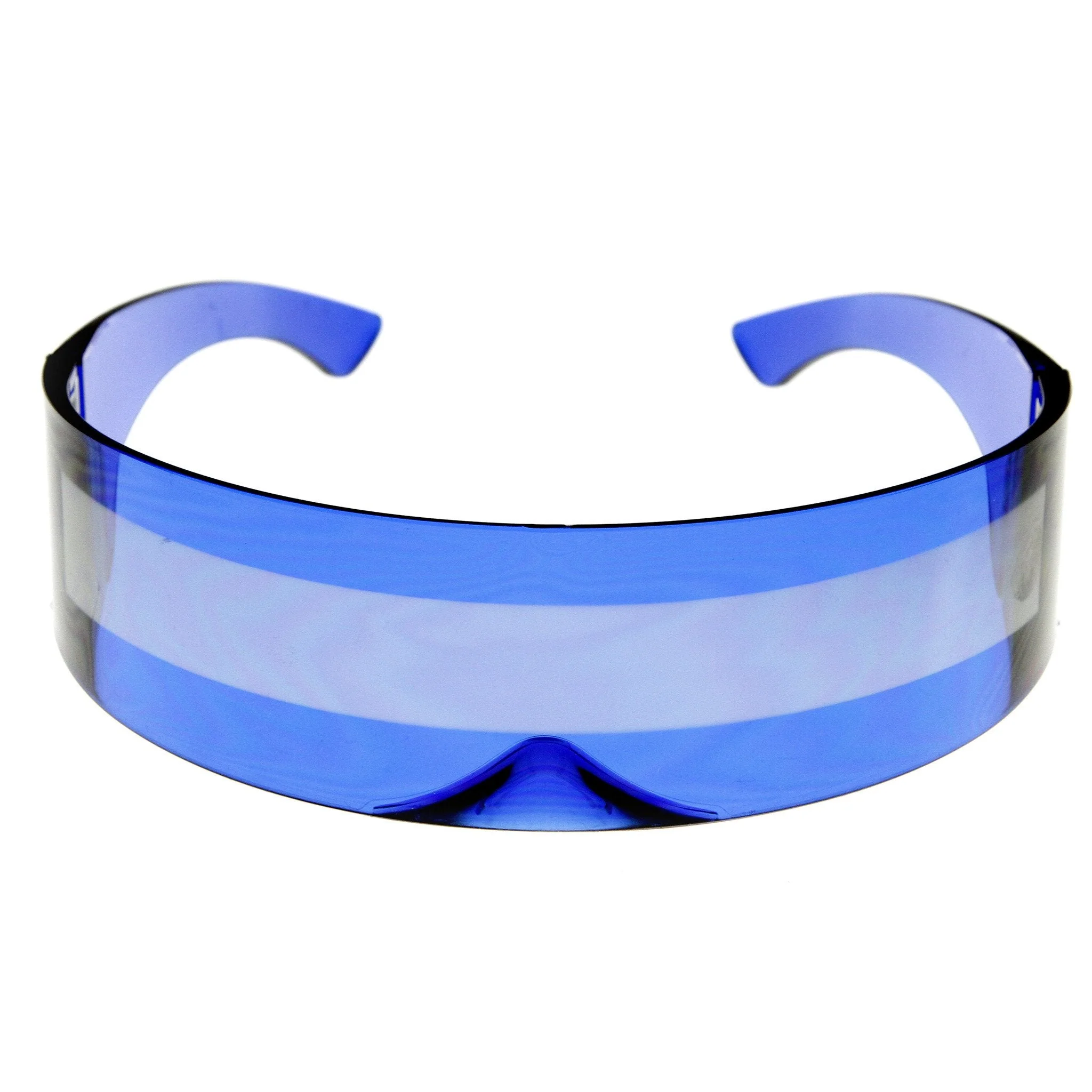 zeroUV Futuristic Retro Mirror Wrap Around Shield Sunglasses 8762 - Image 15