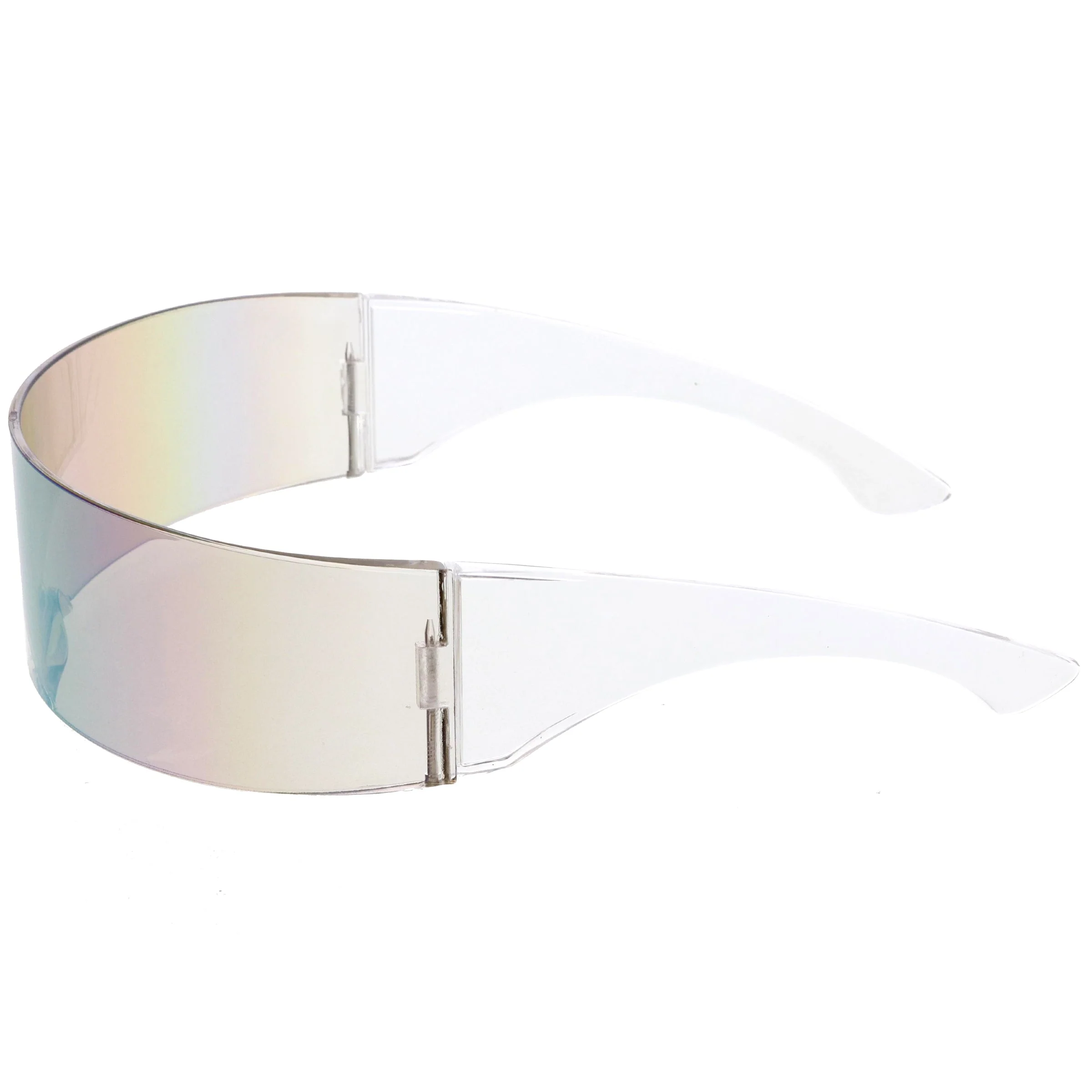 zeroUV Futuristic Retro Mirror Wrap Around Shield Sunglasses 8762 - Image 23