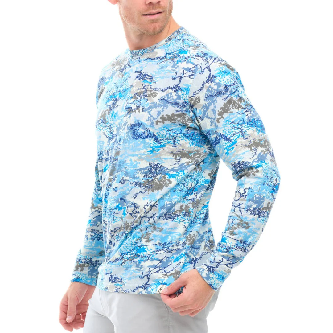 GameGuard Blue Digital Tracker Tee | Long Sleeve - Image 2