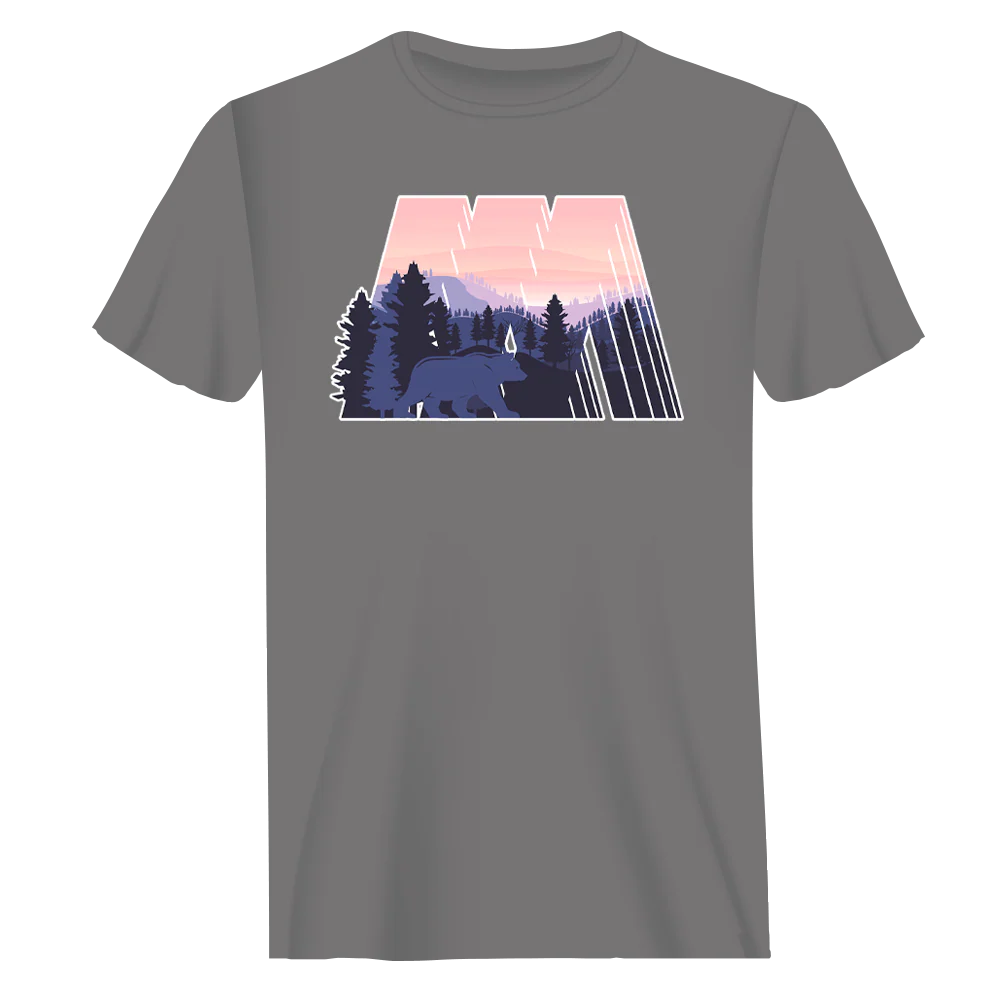 Outdoorzees Geometric Camping T-Shirt for Men
