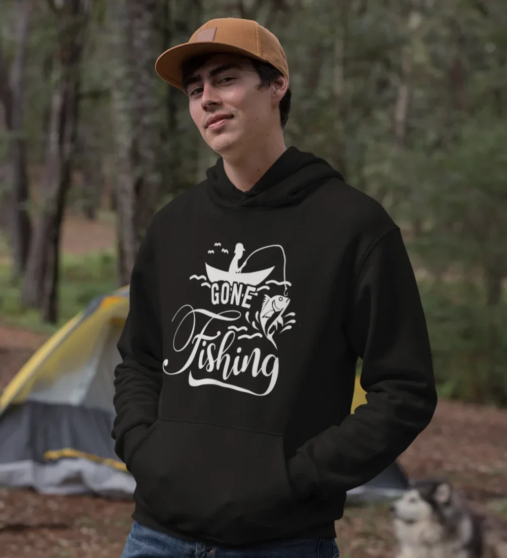 Outdoorzees Gone Fishing Unisex Hoodie - Image 5