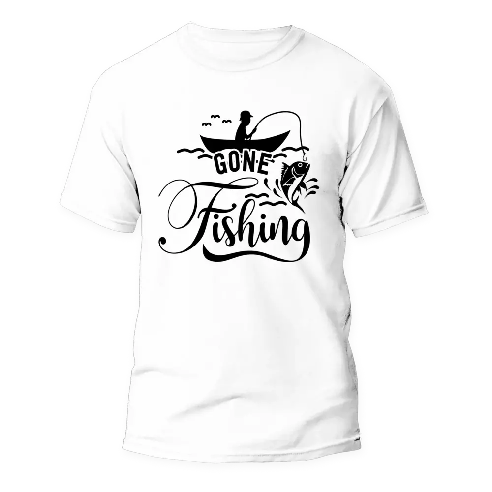 Outdoorzees Gone Fishing Unisex T-Shirt - Image 2