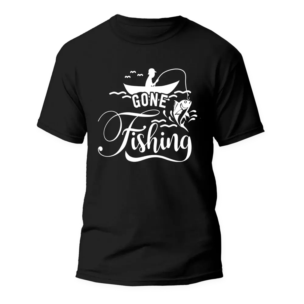 Outdoorzees Gone Fishing Unisex T-Shirt - Image 3