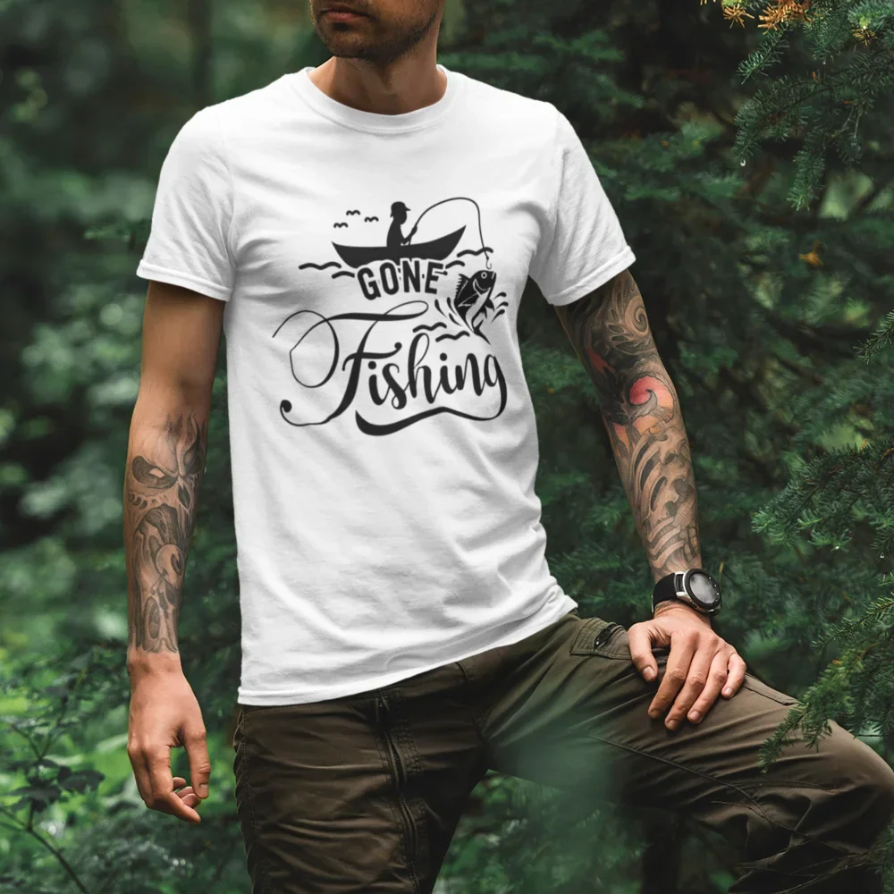 Outdoorzees Gone Fishing Unisex T-Shirt - Image 4