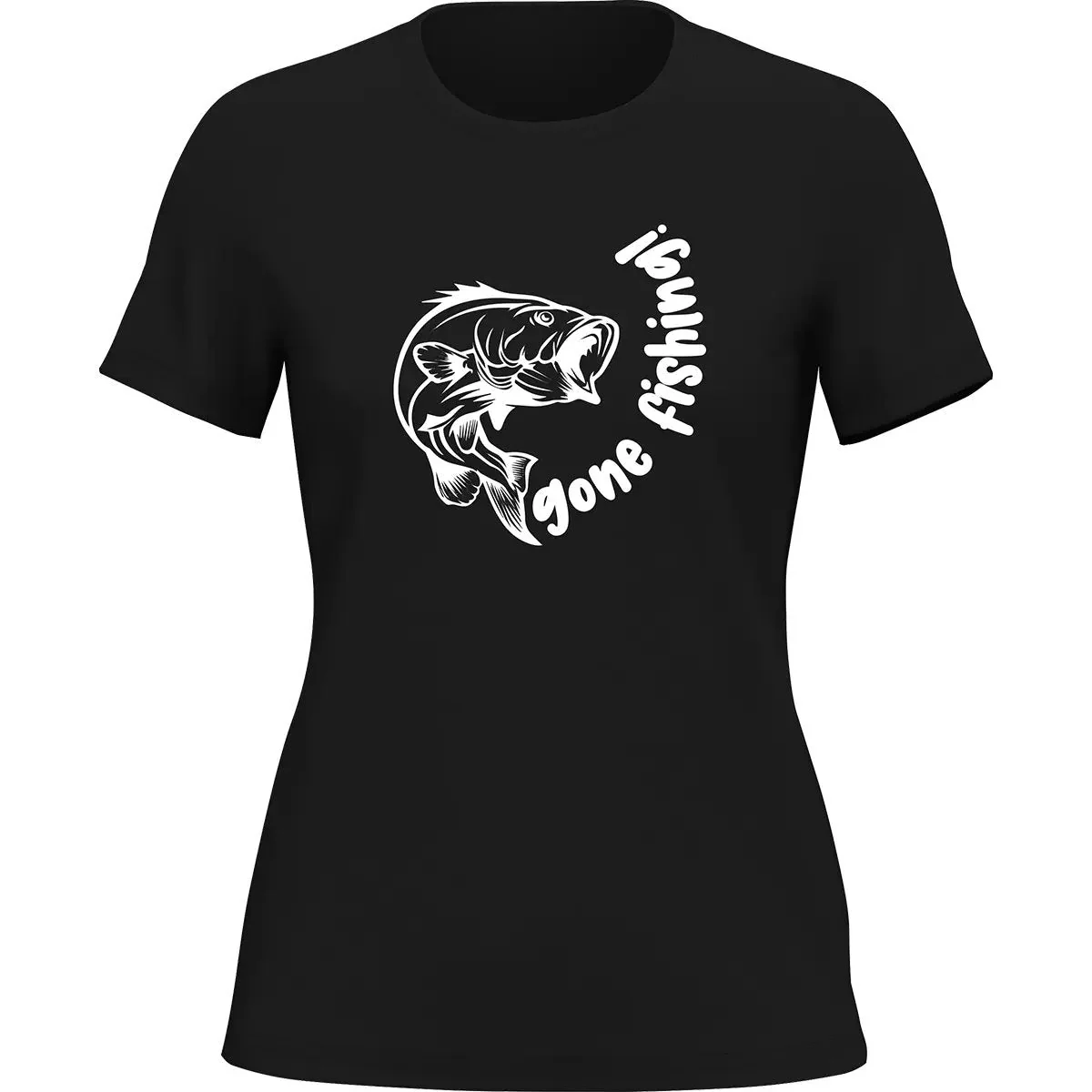 Outdoorzees Gone Fishing v1 T-Shirt for Women