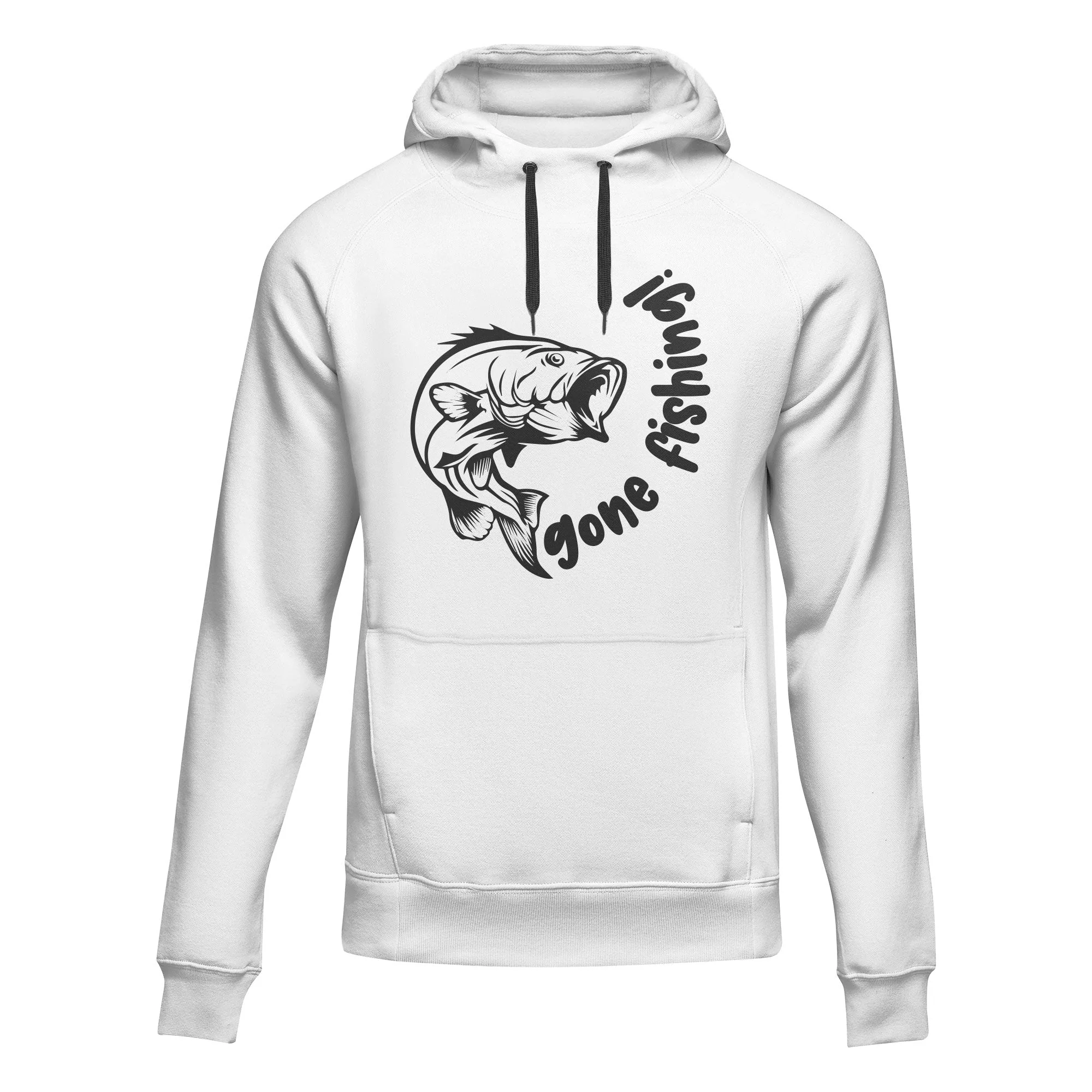 Outdoorzees Gone Fishing v1 Unisex Hoodie - Image 2