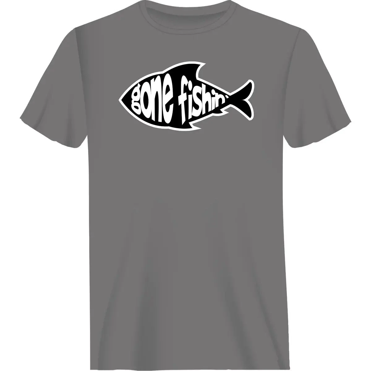 Outdoorzees Gone Fishing v3 Man T-Shirt - Image 2