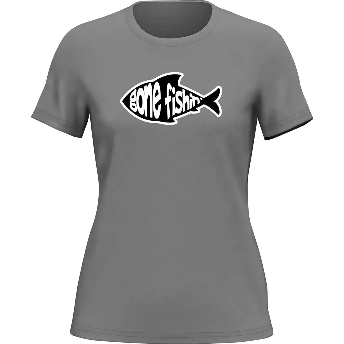Outdoorzees Gone Fishing v3 T-Shirt for Women - Image 2
