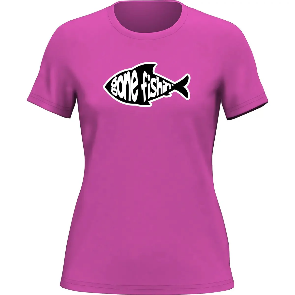 Outdoorzees Gone Fishing v3 T-Shirt for Women - Image 4