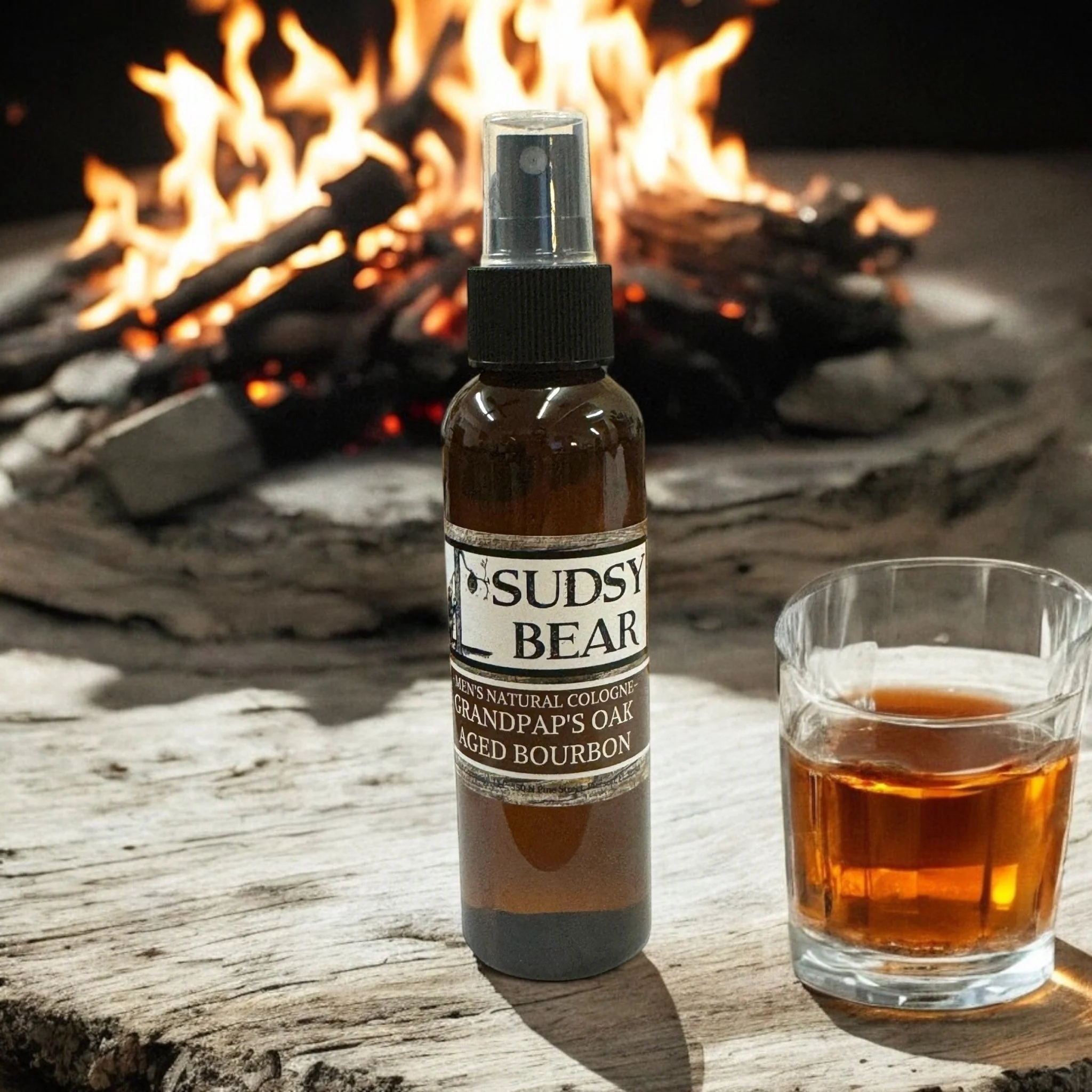 Sudsy Bear  - Grandpap's Oak Aged Bourbon-Natural Cologne