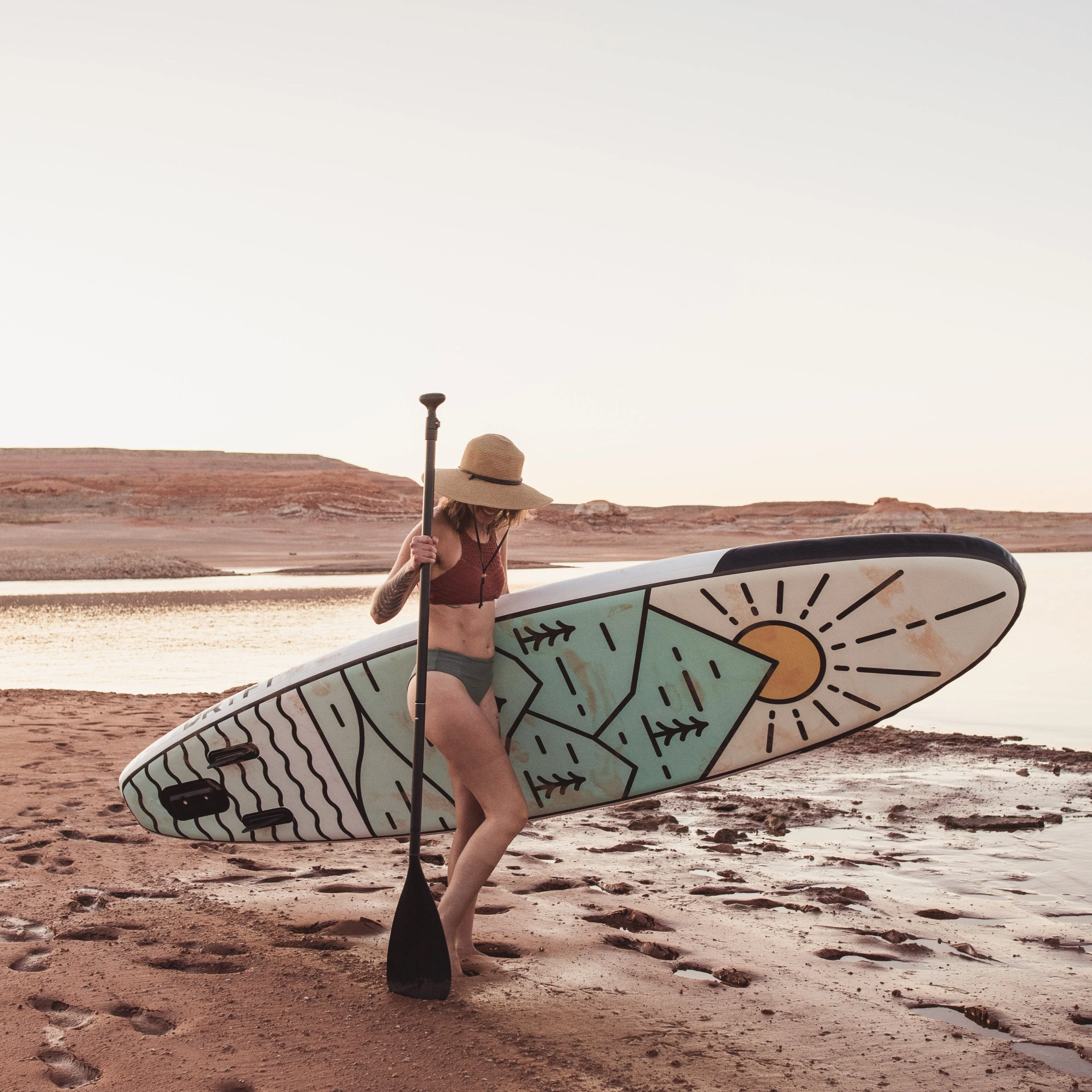 SolVida GrandSol Canyon Pack: 11' 4'' Inflatable Paddle Board + Paddle, Pump, Detachable Fin, & Carrying Case - Image 2
