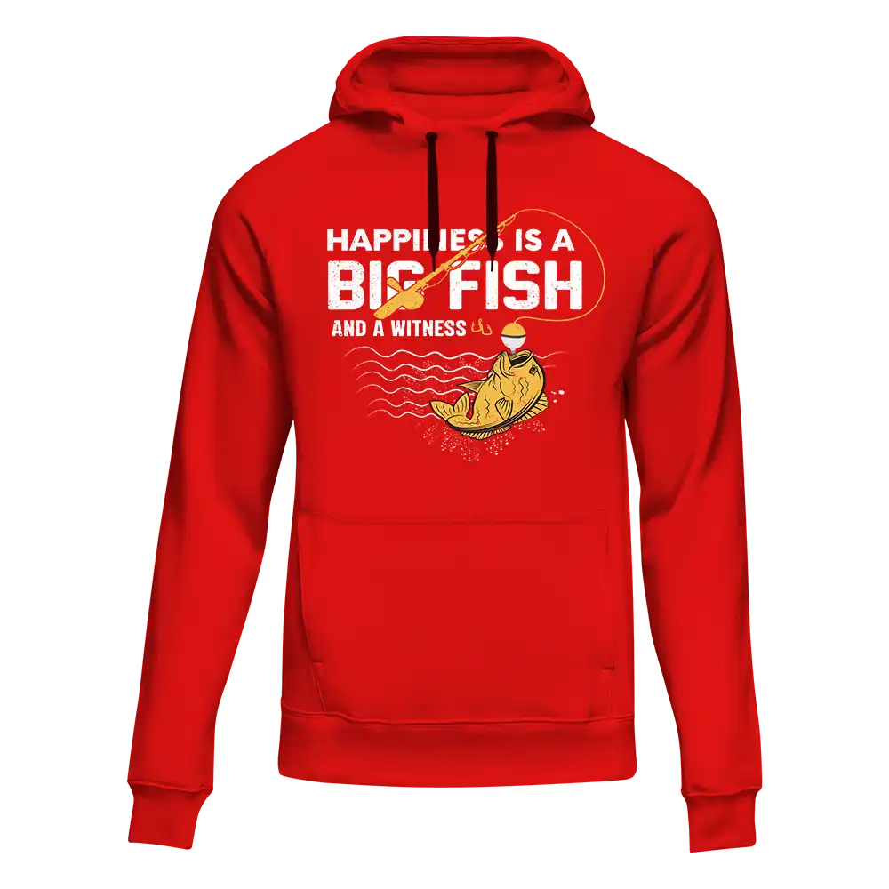 Outdoorzees Happiness Is A Big Fish Unisex Hoodie - Image 3