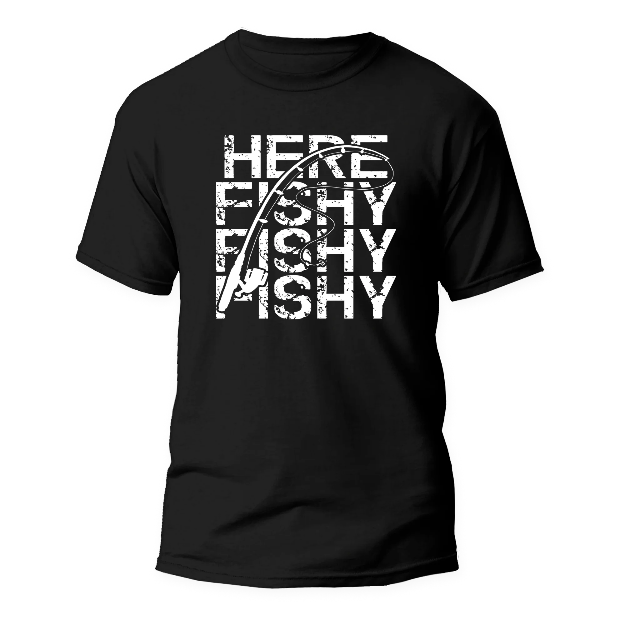 Outdoorzees Here Fishy Fishy Man T-Shirt - Image 2