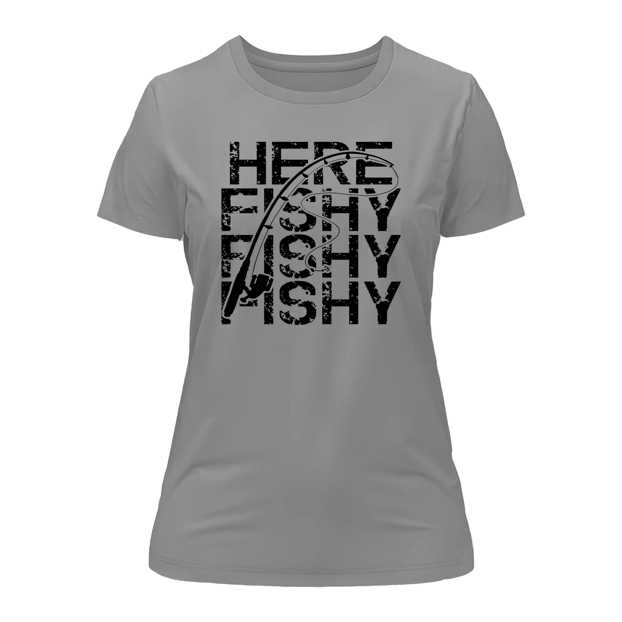 Outdoorzees Here Fishy Fishy T-Shirt for Women - Image 4