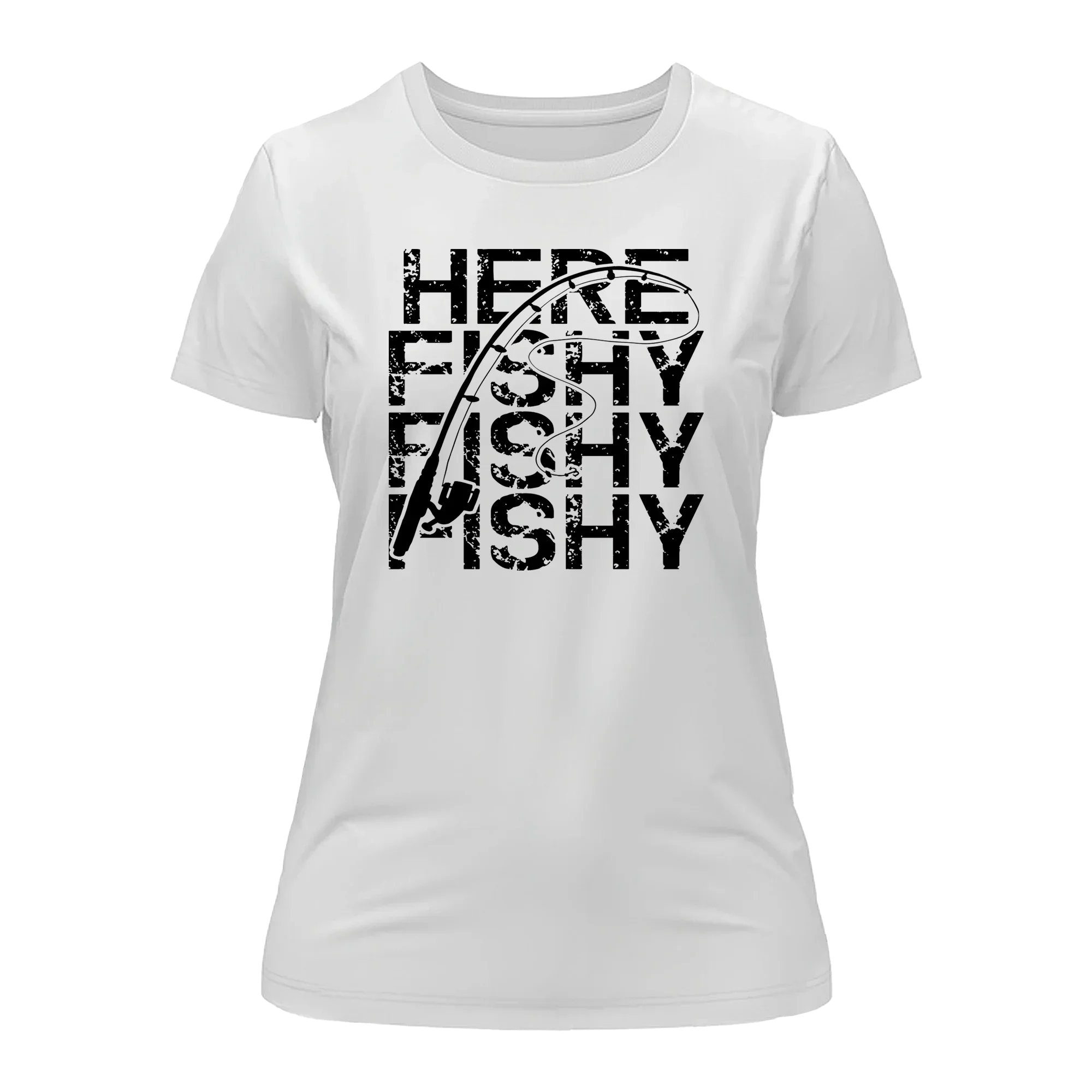 Outdoorzees Here Fishy Fishy T-Shirt for Women - Image 5