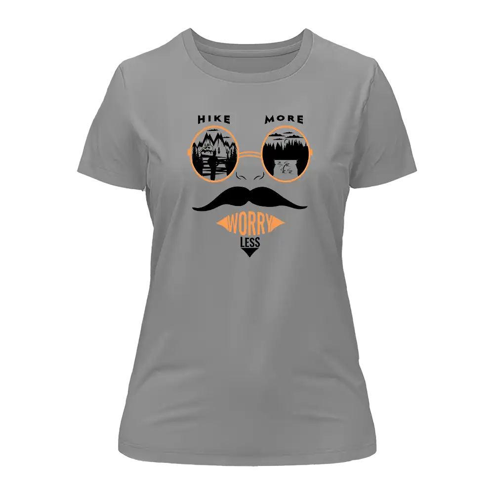 Outdoorzees Hike More Worry Less T-Shirt for Women - Image 2