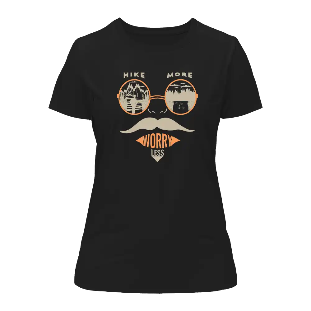 Outdoorzees Hike More Worry Less T-Shirt for Women - Image 4