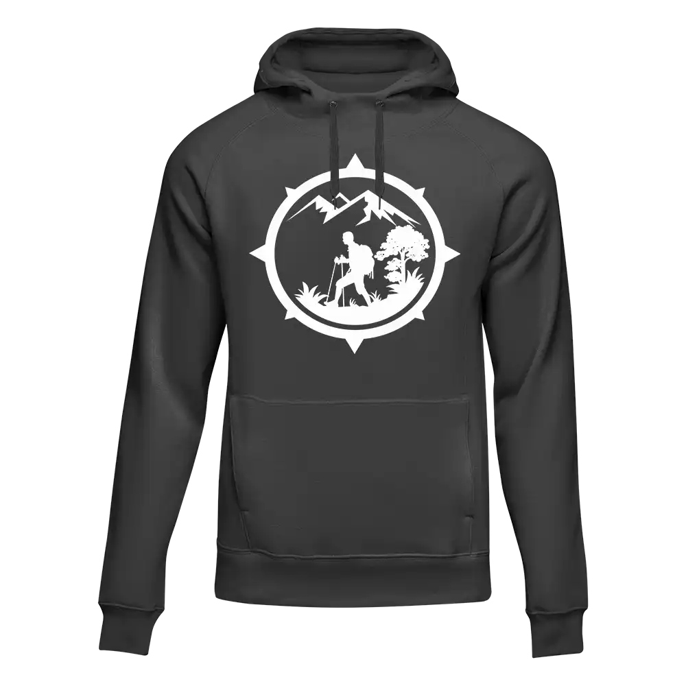 Outdoorzees Hiking Mountain Compass Unisex Hoodie - Image 5