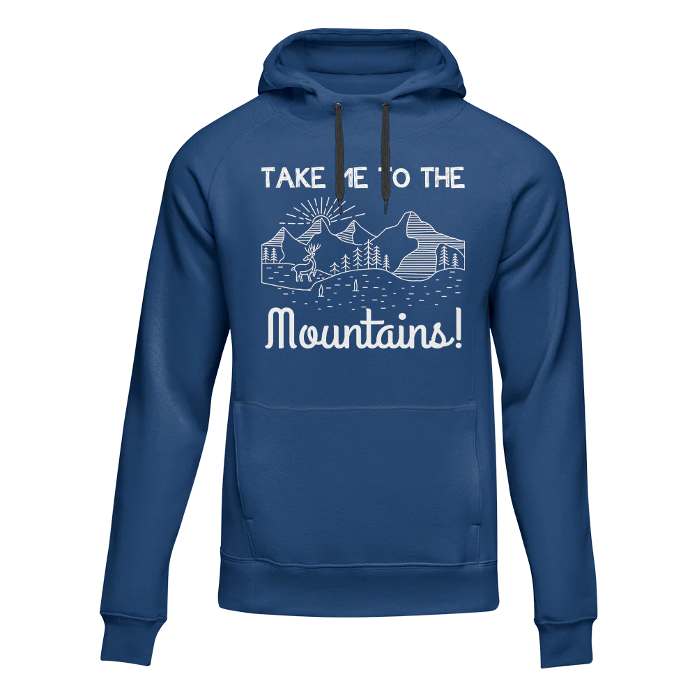 Outdoorzees Hiking Take Me To The Mountains Adult Fleece Hoodie - Image 2
