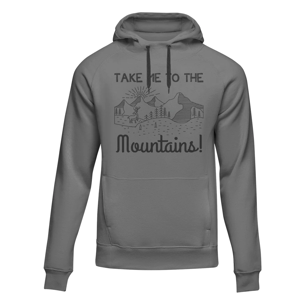 Outdoorzees Hiking Take Me To The Mountains Adult Fleece Hoodie - Image 3