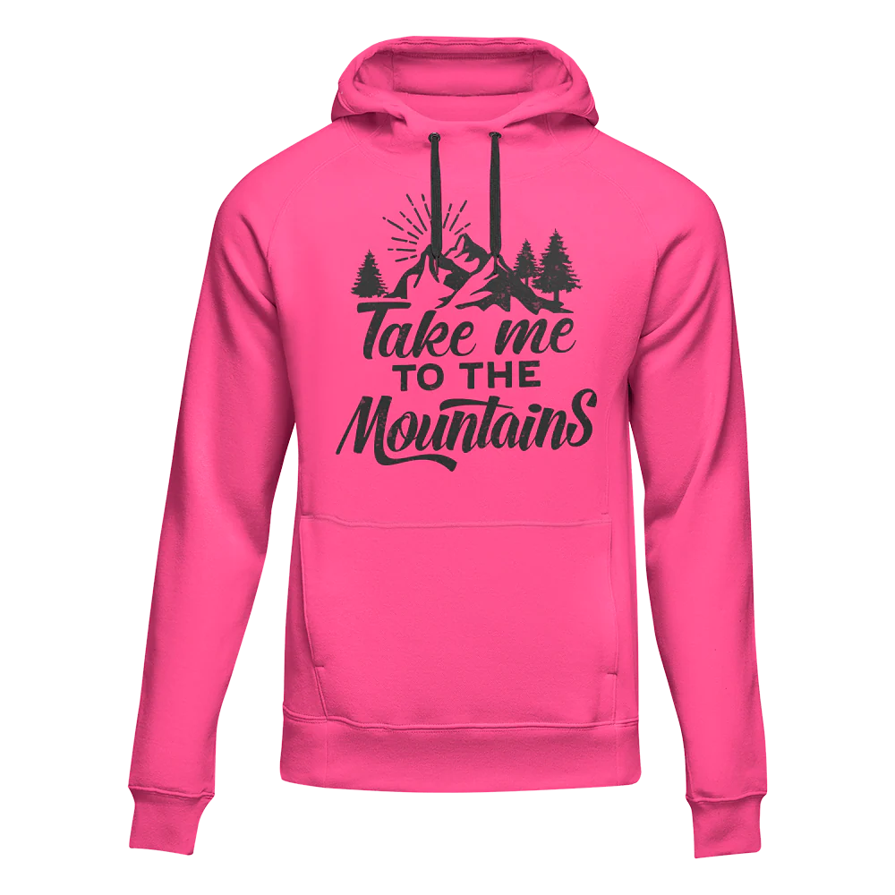 Outdoorzees Hiking Take Me To The Mountains Adult Fleece Hoodie - Image 4