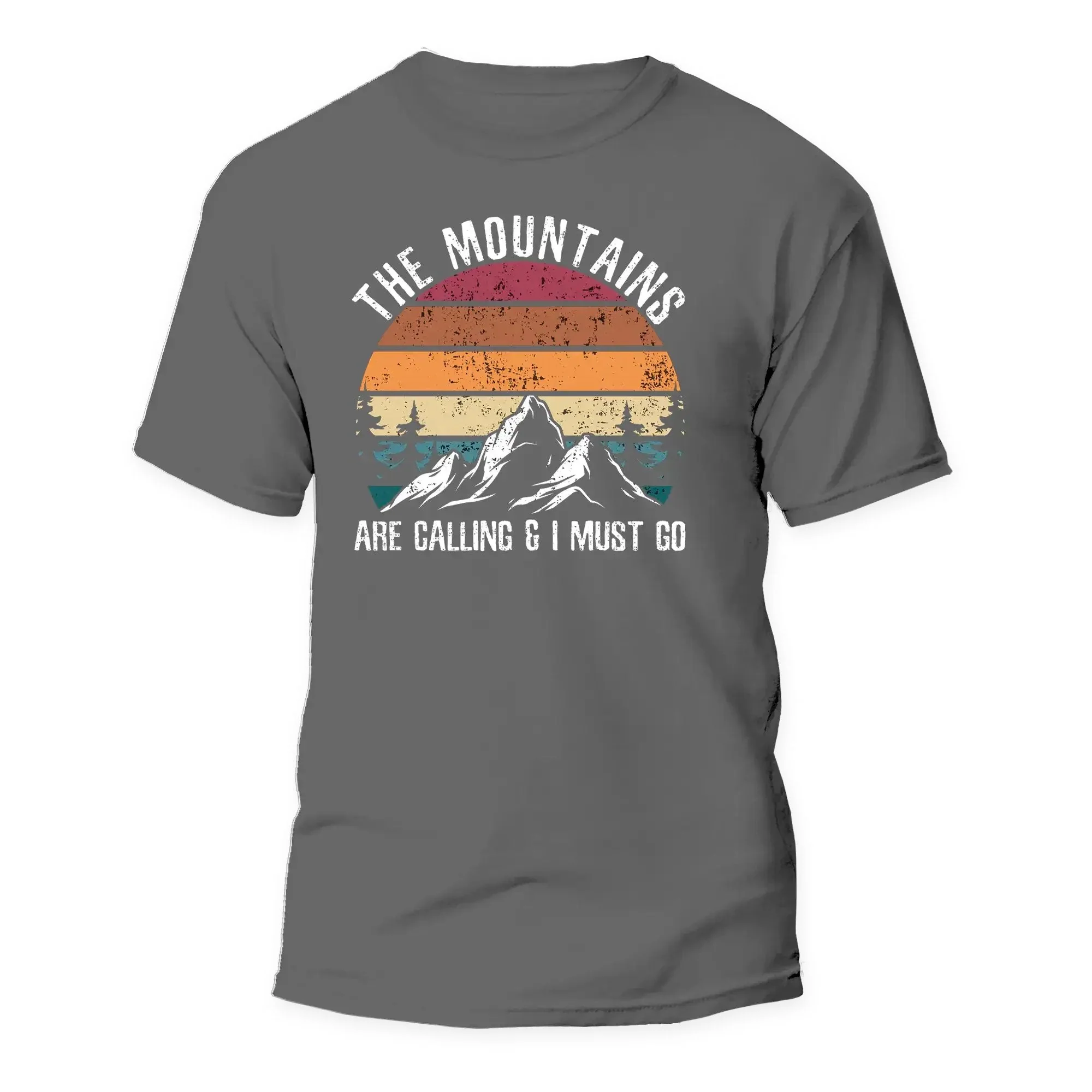 Outdoorzees Hiking The Mountains Are Calling T-Shirt - Image 2