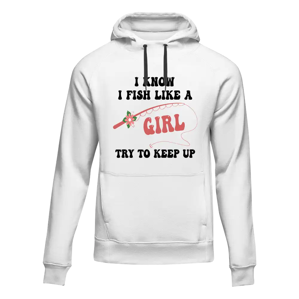 Outdoorzees I Fish Like A Girl Unisex Hoodie - Image 3