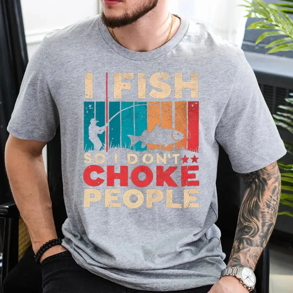 Outdoorzees I Fish So I Don't Choke People Shirt - Image 2