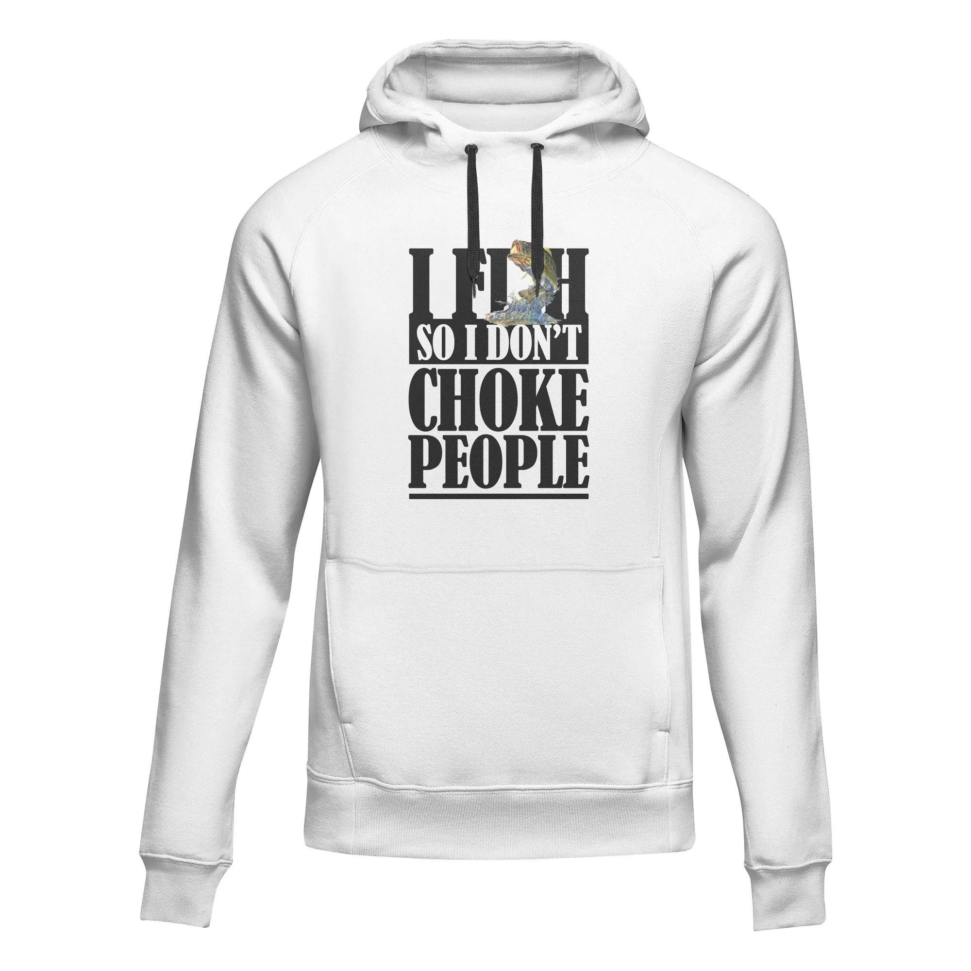 Outdoorzees I Fish So I Don't Choke People Unisex Hoodie - Image 2