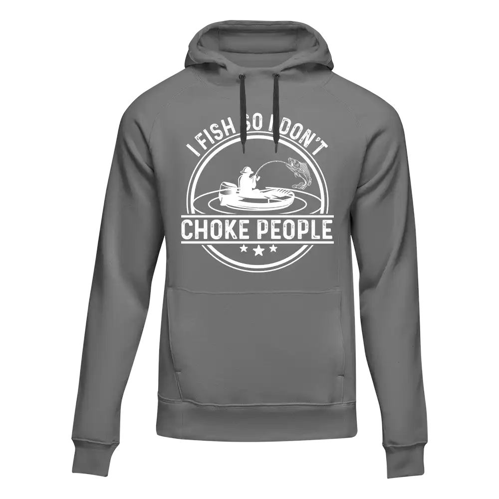 Outdoorzees I Fish So I Don't Choke People v2 Unisex Hoodie - Image 2