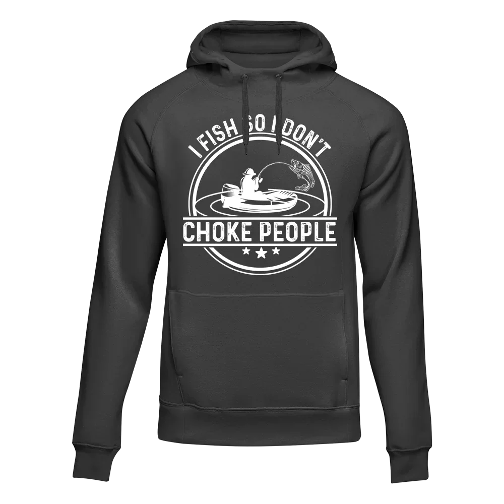 Outdoorzees I Fish So I Don't Choke People v2 Unisex Hoodie - Image 4