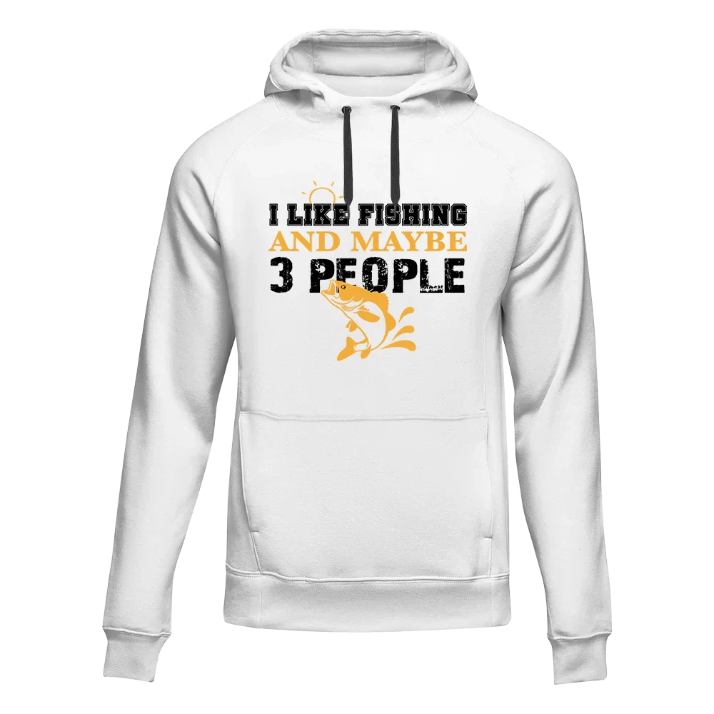 Outdoorzees I Like Fishing And Maybe Like 3 People Unisex Hoodie - Image 2